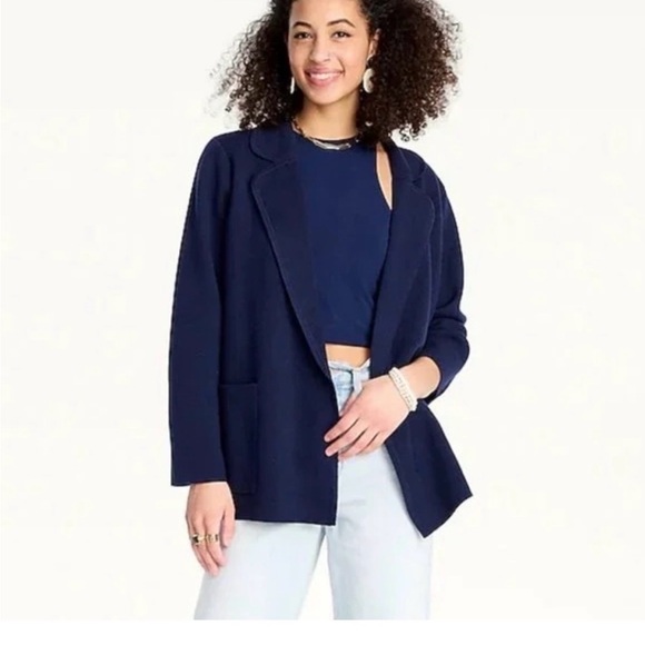 J crew Eloise knit sweater blazer - Picture 1 of 3